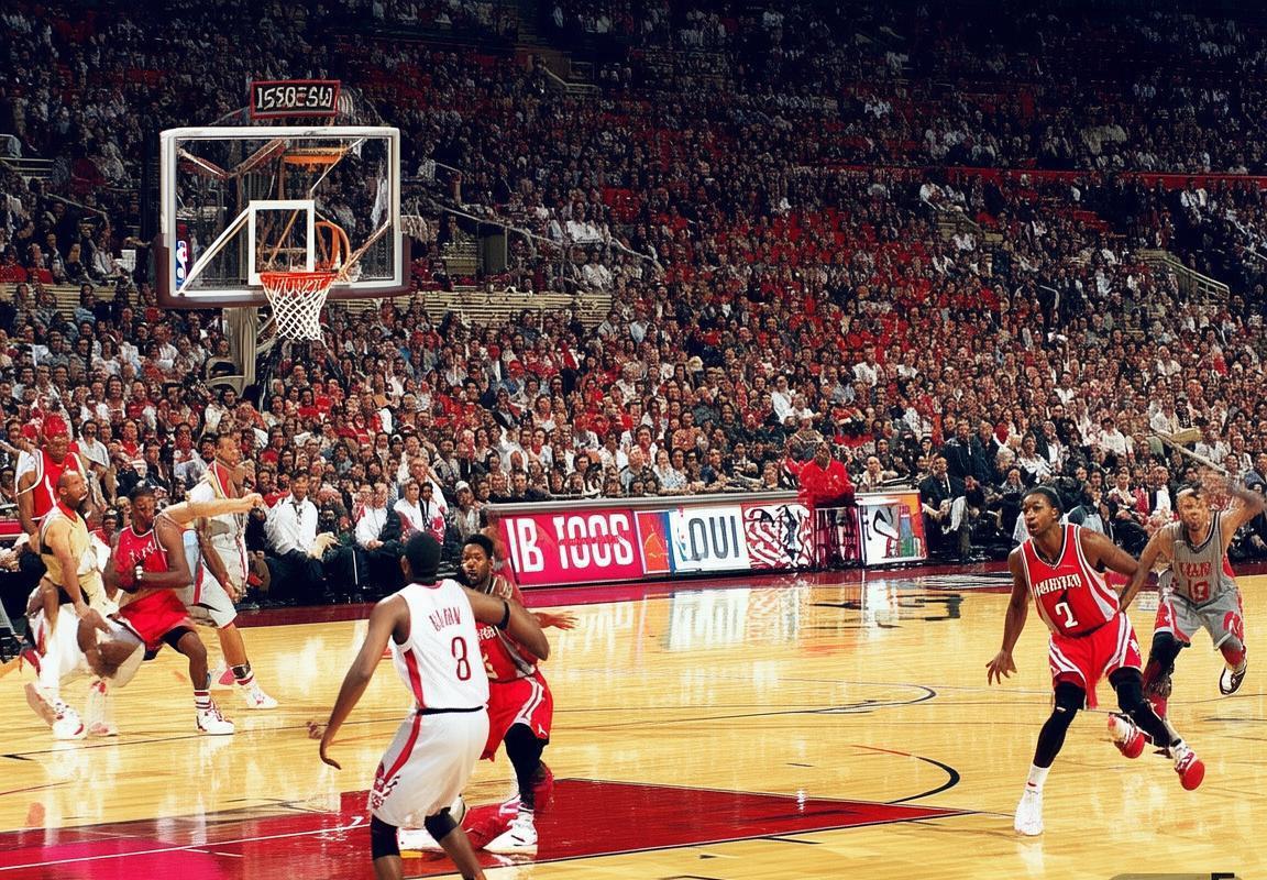 2004年NBA火箭老鹰巅峰对决：姚麦联手险胜回顾(图1)